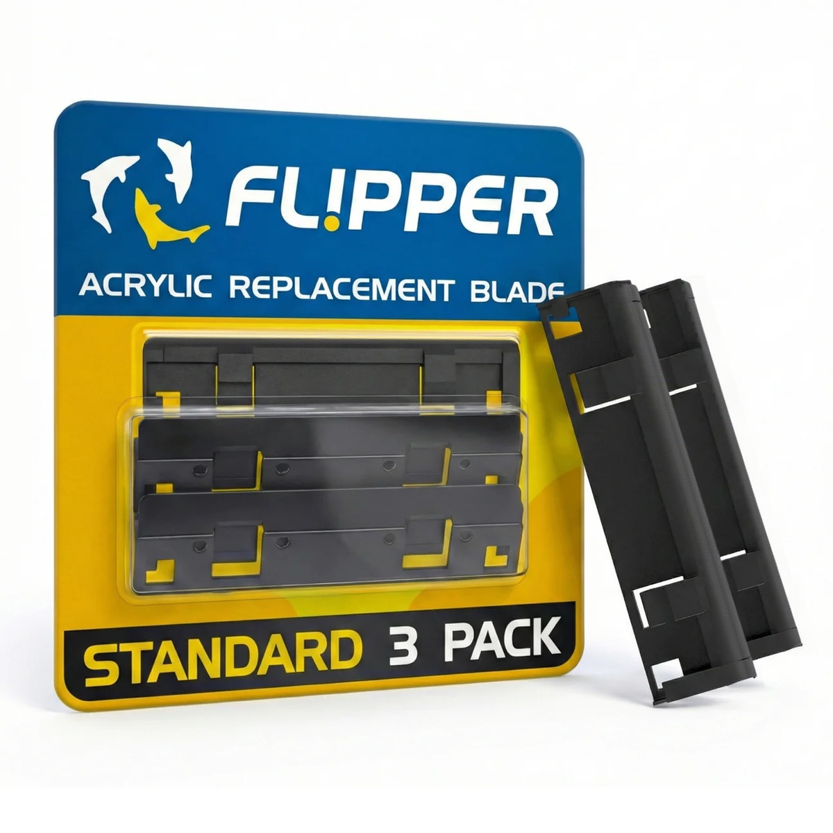 Flipper Standard ABS Replacement Blades 3 Pack - Acrylic Tanks