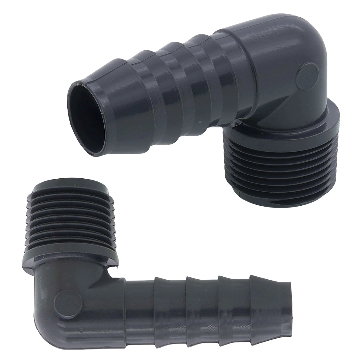 Schedule 80 90° Elbow Barb x Male Thread