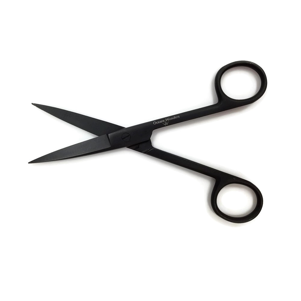 6" Black Oxide Soft Coral Scissors