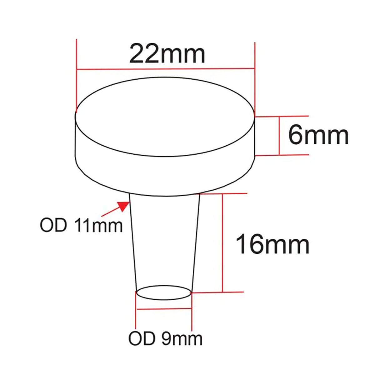 7/8" Biological Frag Plugs with Flat Top - 25 Pack