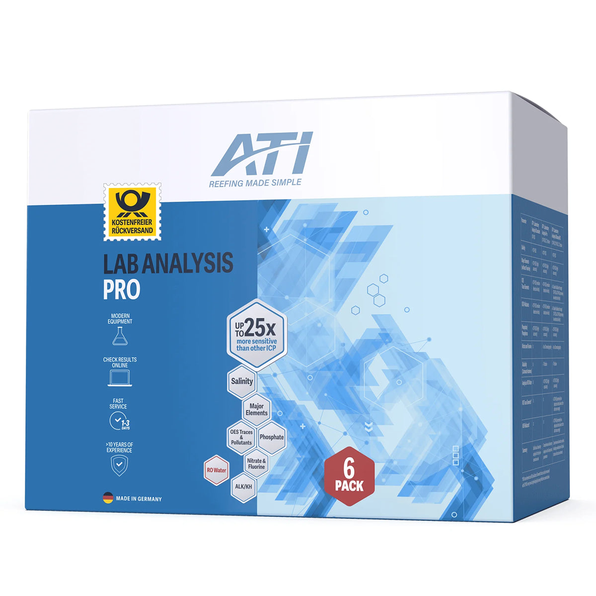 ICP-OES Pro Lab Water Analysis - 6 Pack