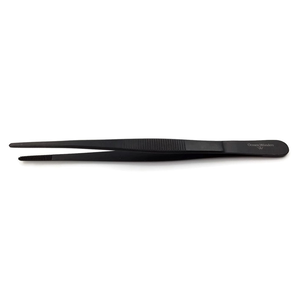 6" Black Oxide Coral Forceps