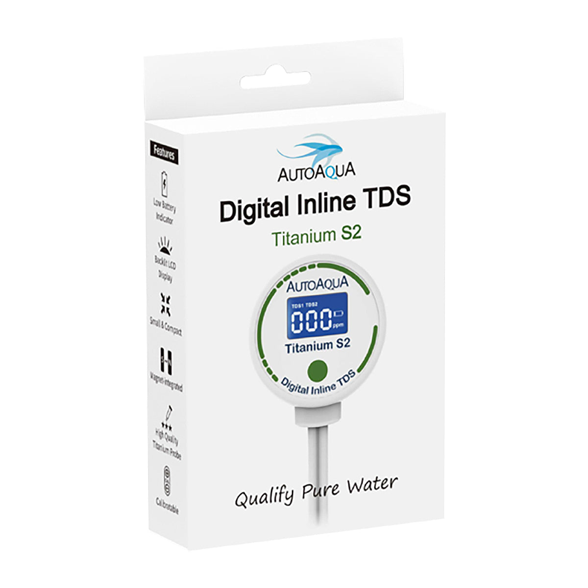 Titanium S2 Digital Inline TDS Meter