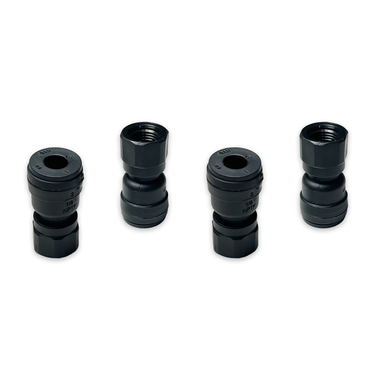 1/4" Push Connect X 1/8" Female NPTF Apex DOS Adapter - 4 Pack