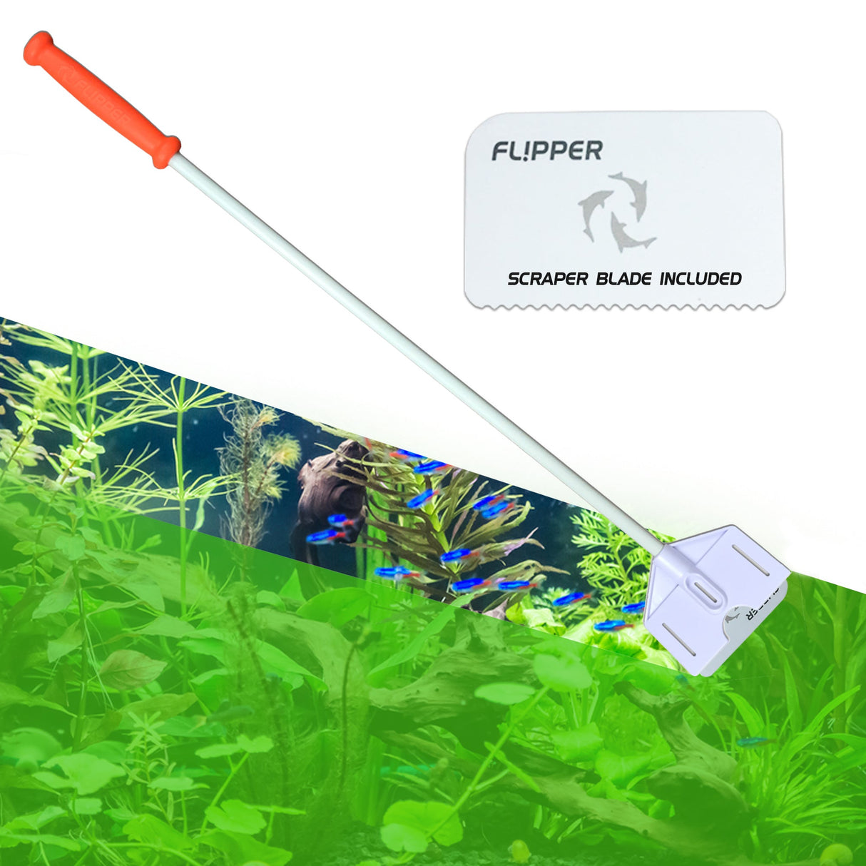 Flipper Platinum Aquarium Algae Scraper - 28"