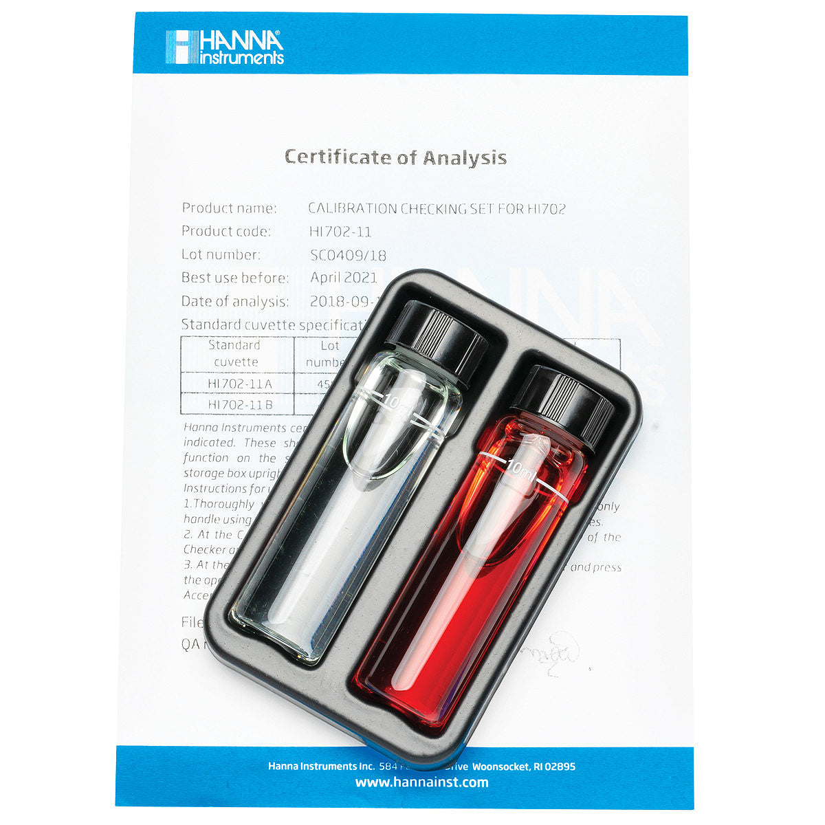 HI702-11 Copper High Range Calibration Check Set