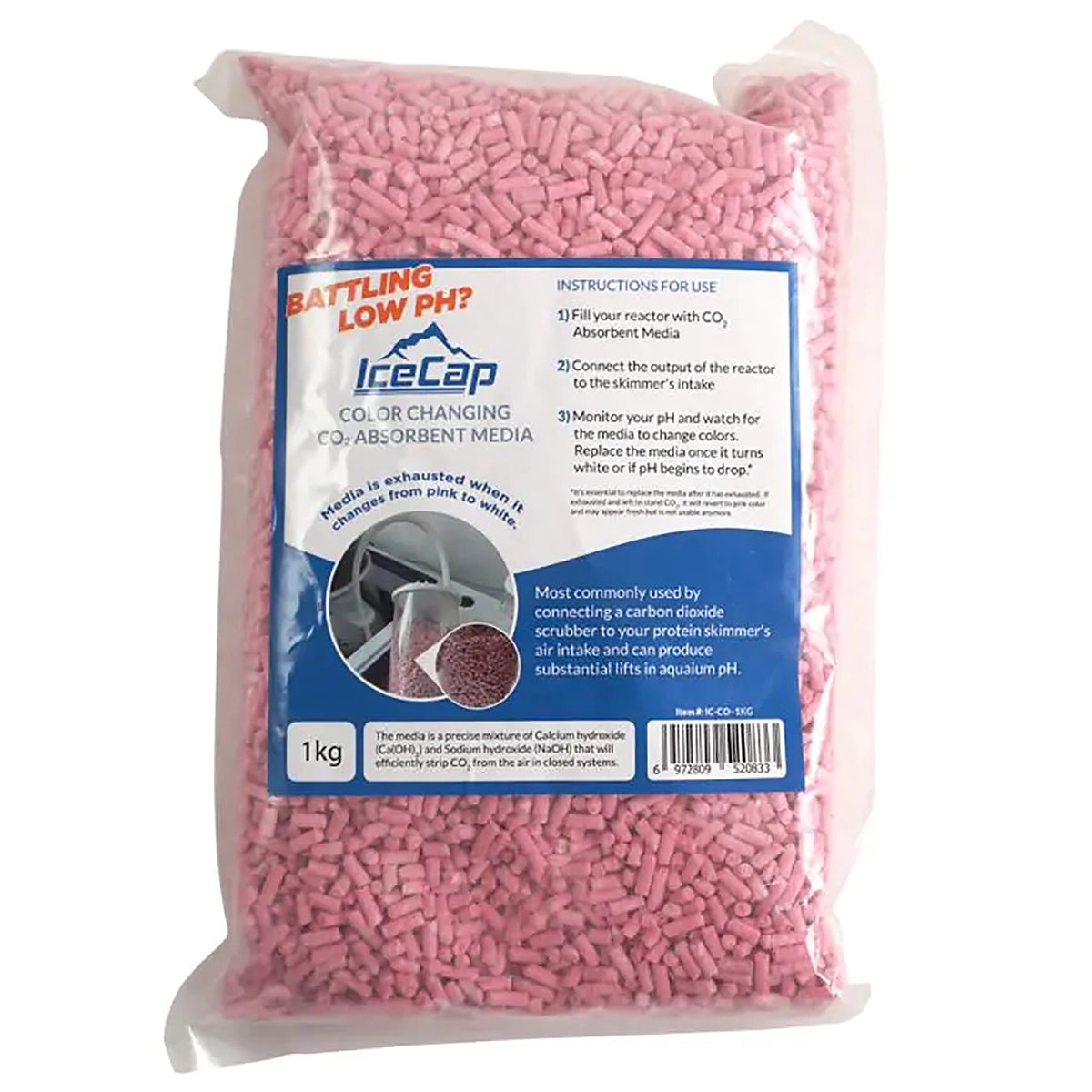 Color Changing CO2 Absorbent Media 1kg