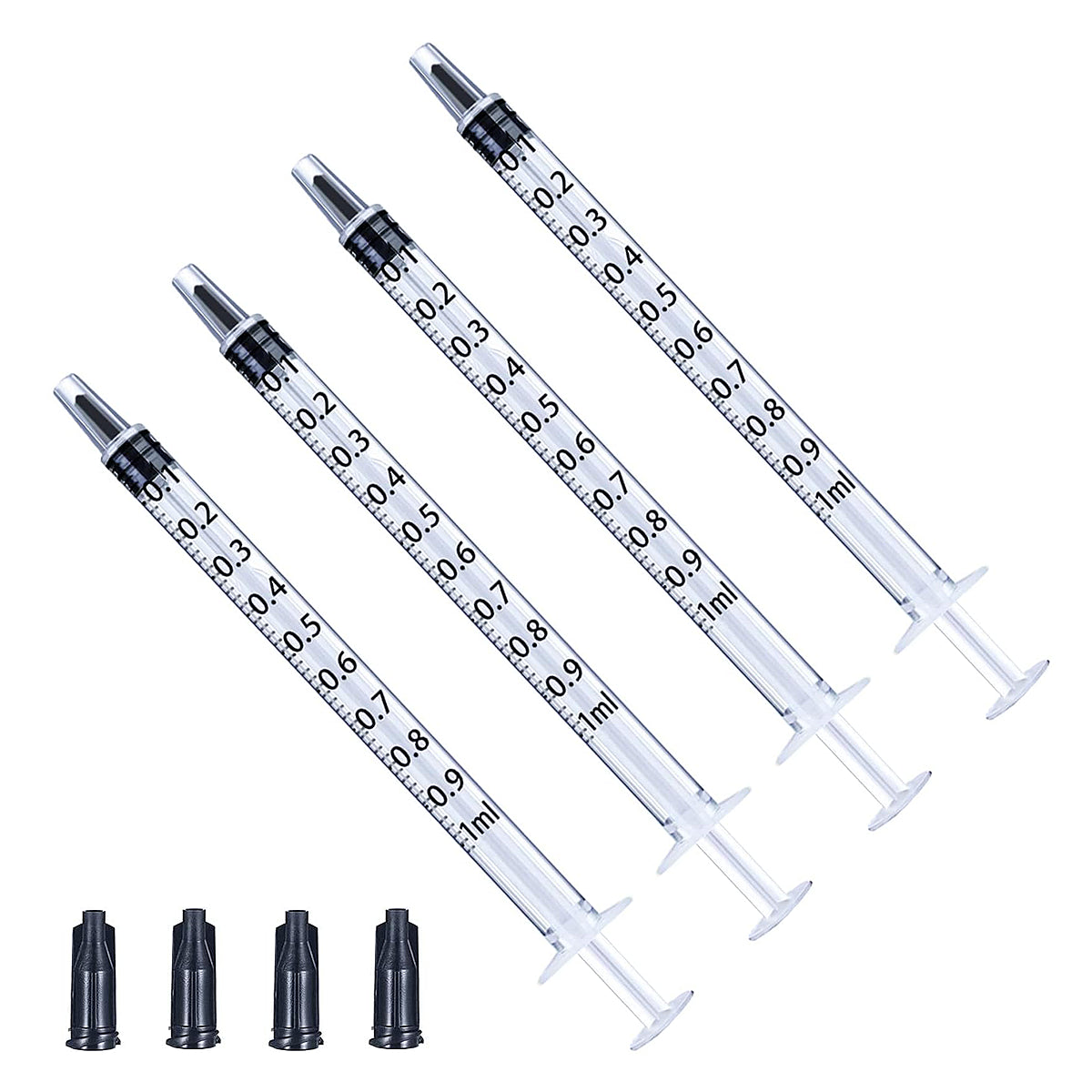 1 mL Luer Slip Tip Syringe 4 Pack