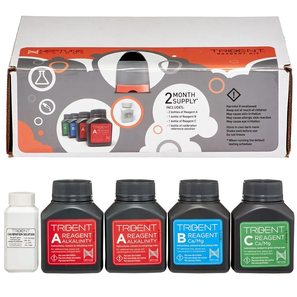 Trident ACM Alkalinity, Calcium & Magnesium Tester w/ 2-Month Reagent Kit