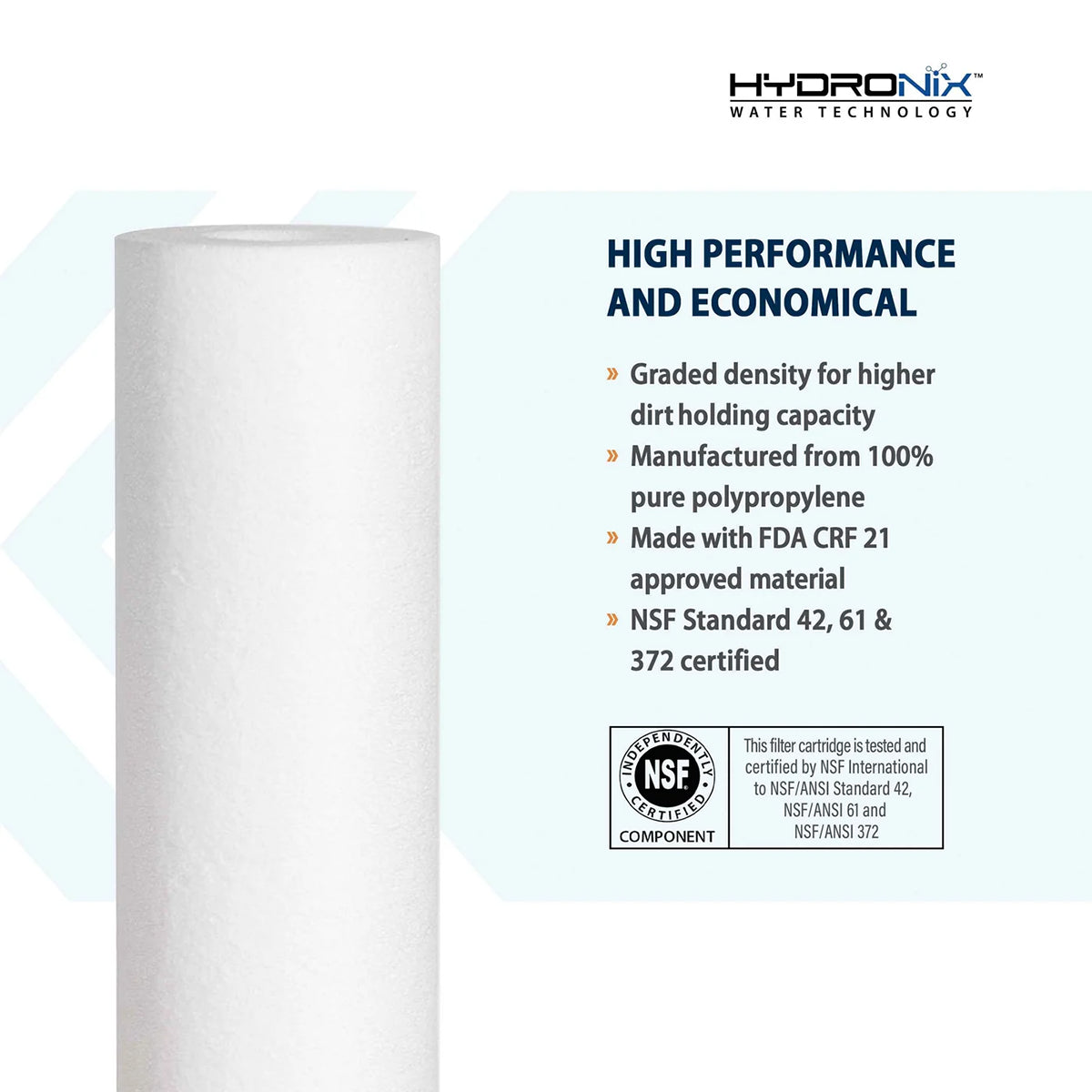 2.5" x 10" RO Depth Sediment Filter