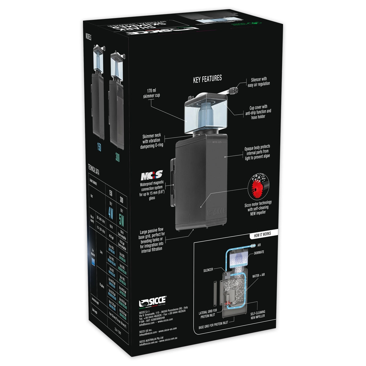 Shark 150 Internal Protein Skimmer