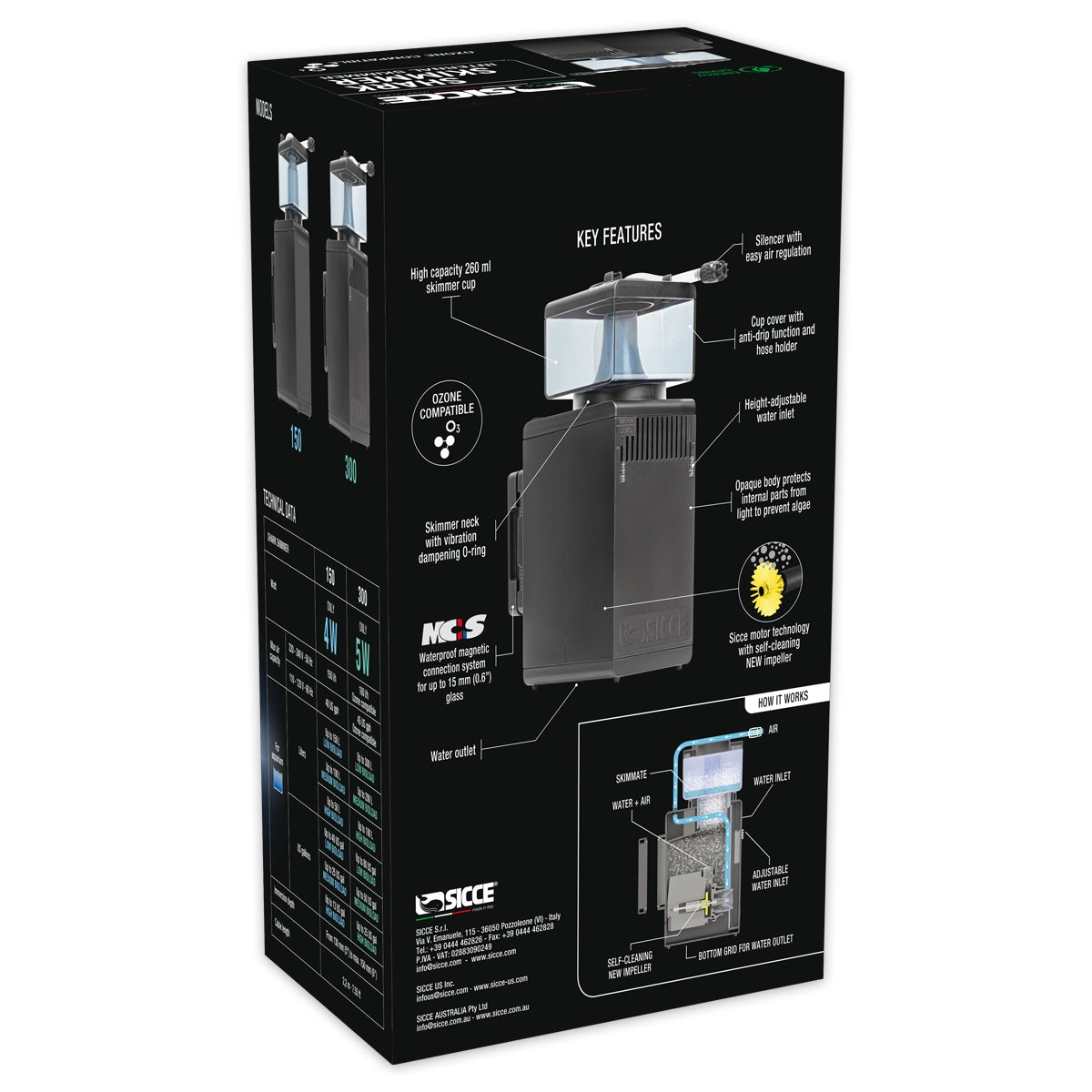 Shark 300 Internal Protein Skimmer