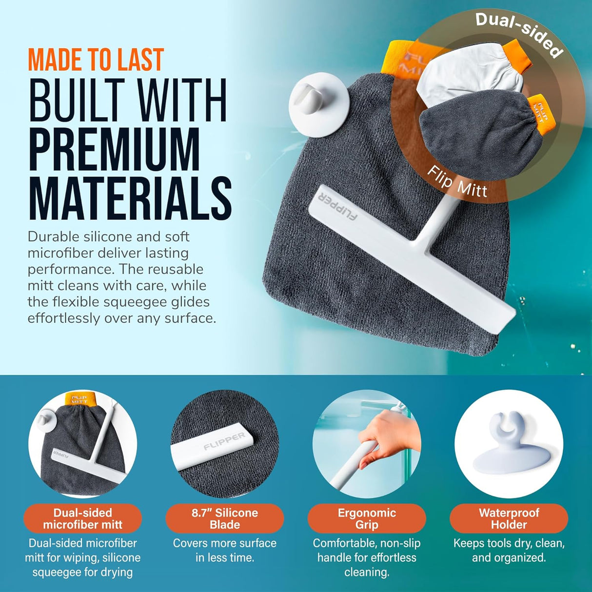 Flipper Mitt + Squeegee Set