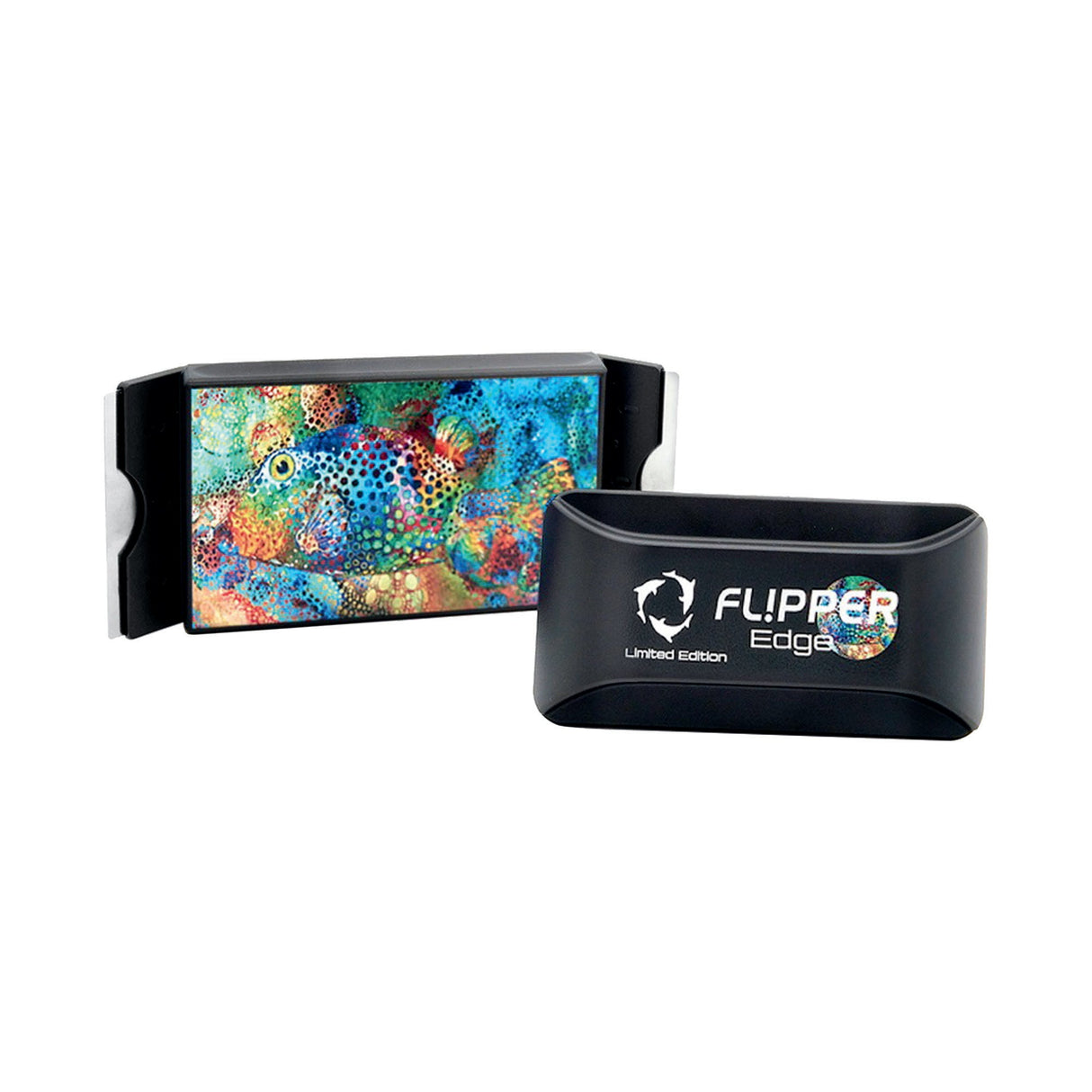 Flipper Edge Limited Edition Puffer 2 in 1 Floating Magnetic Aquarium Algae Cleaner (Standard)