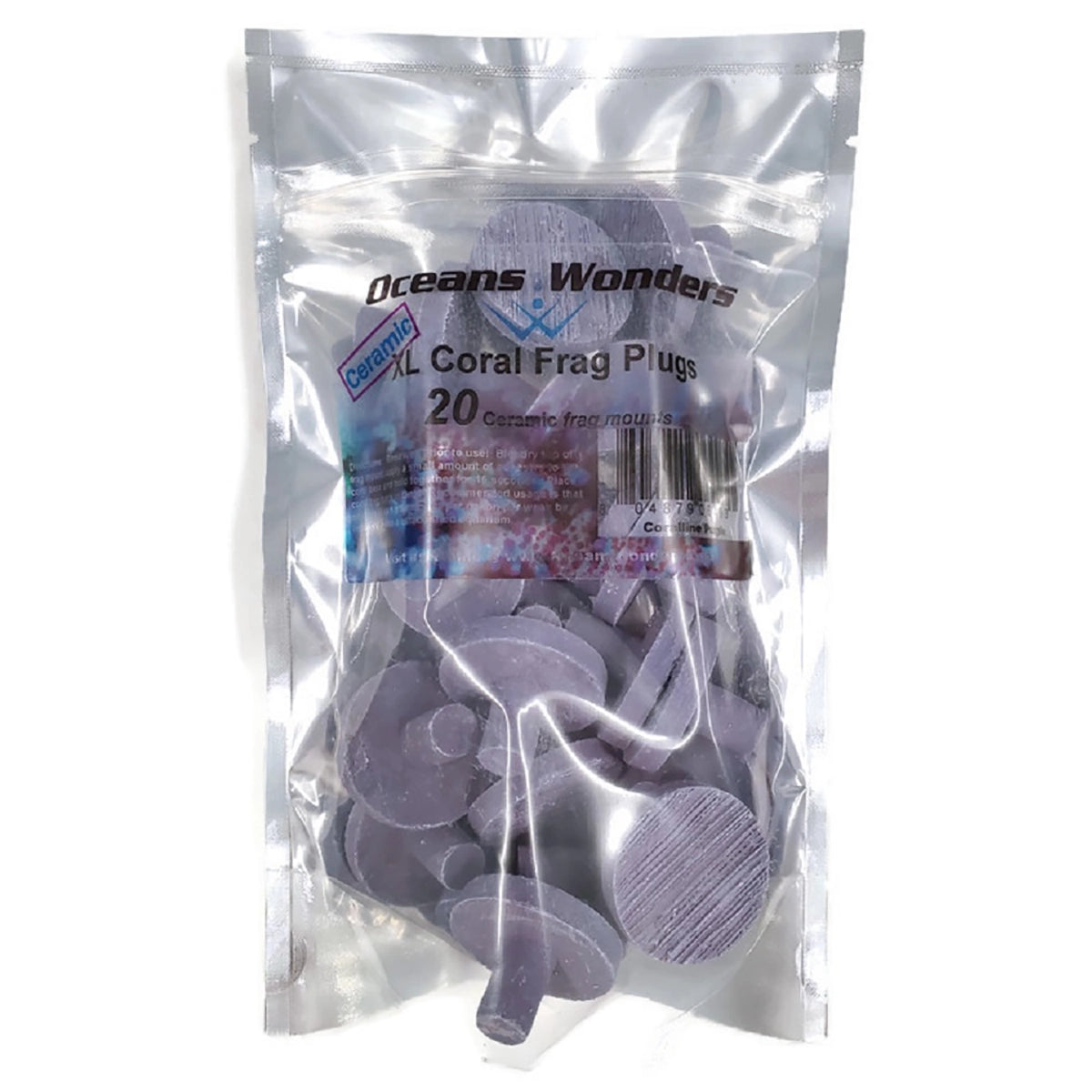 Coralline Purple XL Ceramic Coral Frag Plugs