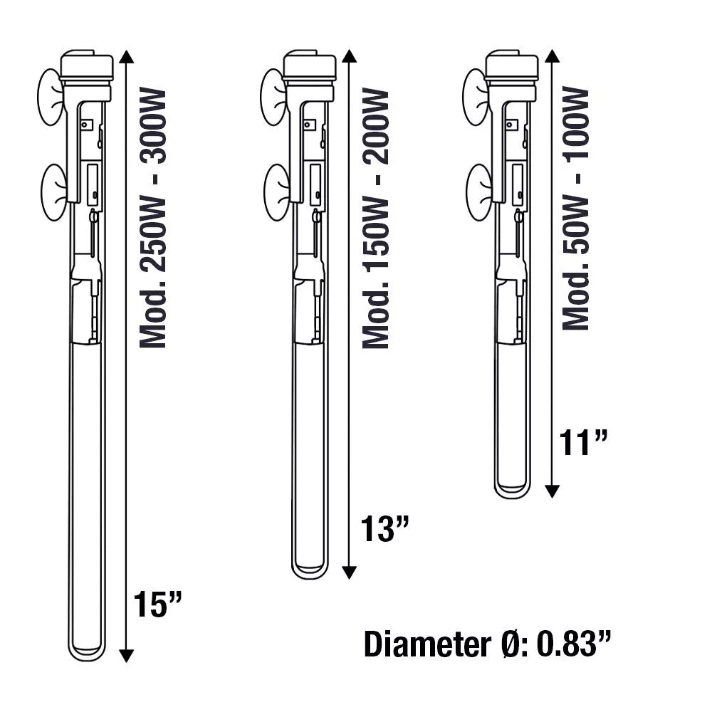 Preset aquarium outlet heater