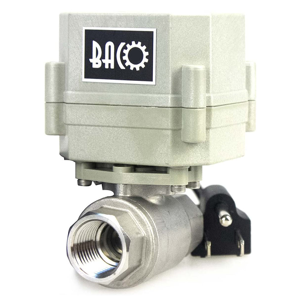 1/2" Stainless Steel Motorized Ball Valve