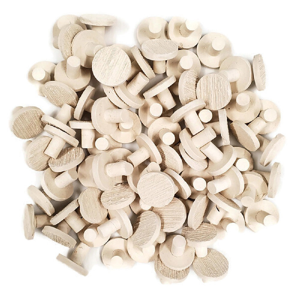 Natural White Large Ceramic Coral Frag Plugs