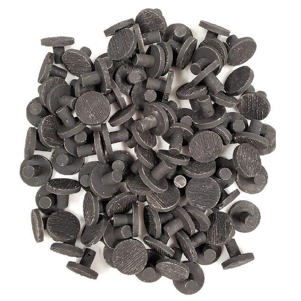 Hawaiian Black Large Ceramic Coral Frag Plugs