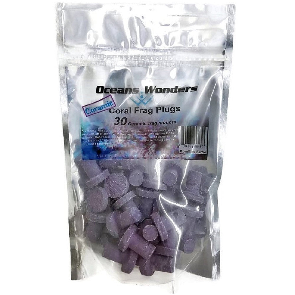 Coralline Purple Small Ceramic Coral Frag Plugs