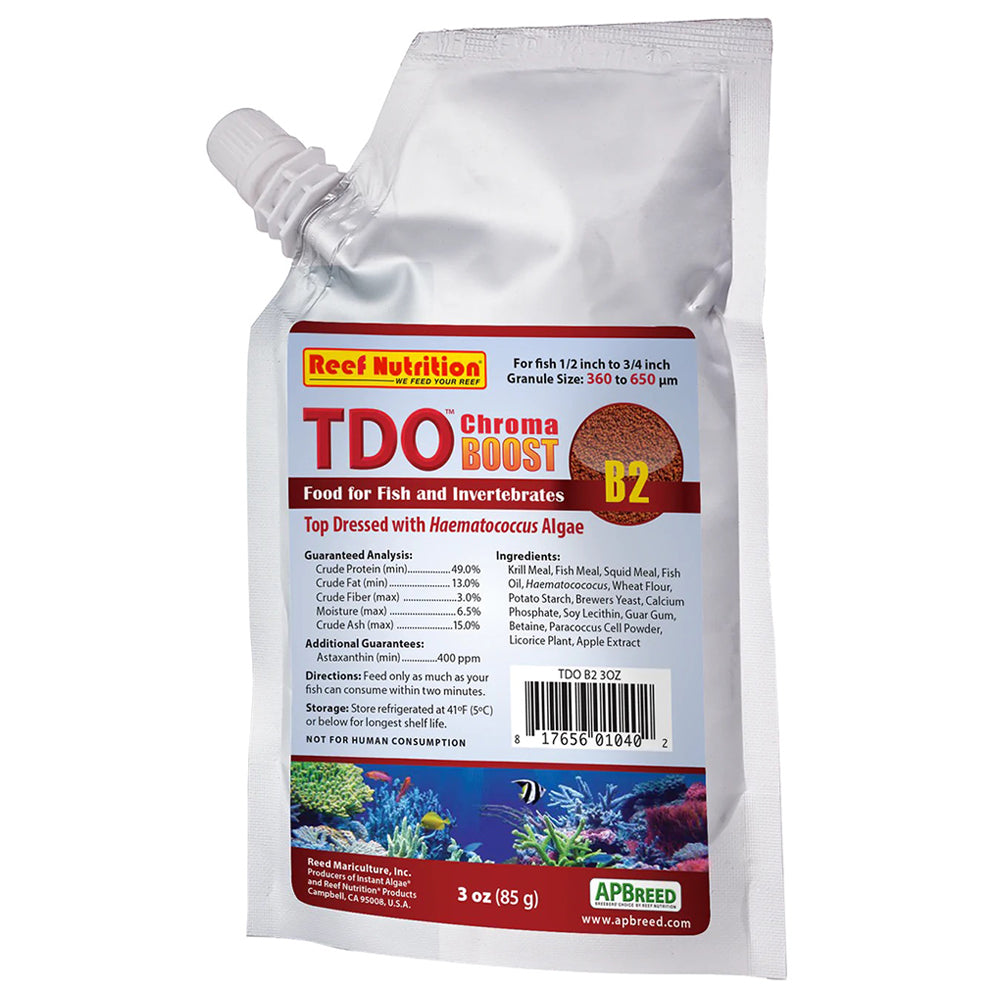 TDO-B2 Chroma Boost Fish Food 3 oz