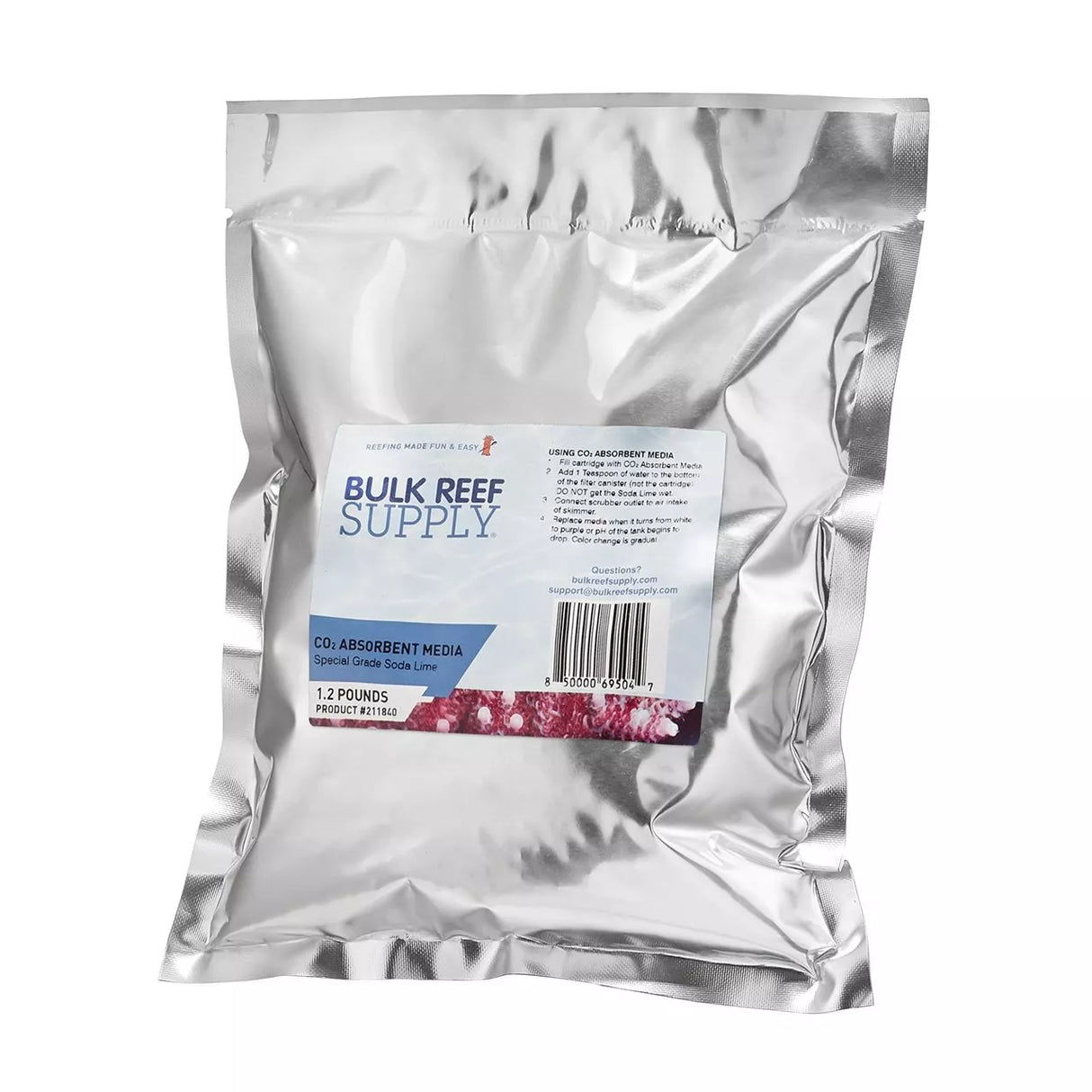Color Changing CO2 Absorbent Media