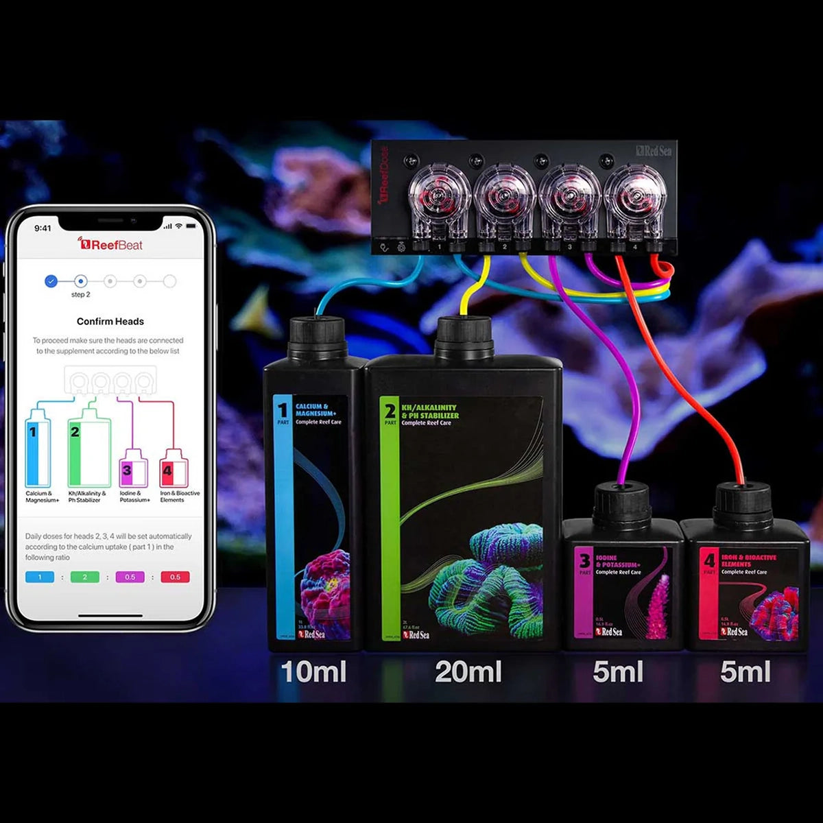 4-Part RCP Complete Reef Care Dosing System