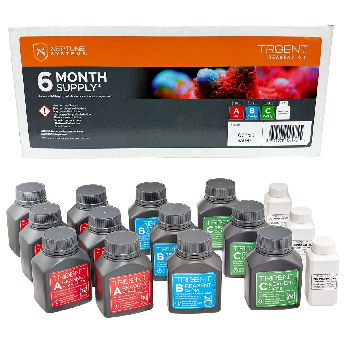 Trident ACM Alkalinity, Calcium & Magnesium Tester w/ 6-Month Reagent Kit