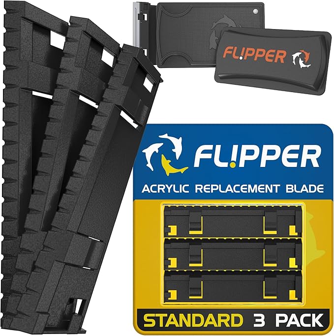 Flipper Standard ABS Replacement Blades 3 Pack - Acrylic Tanks