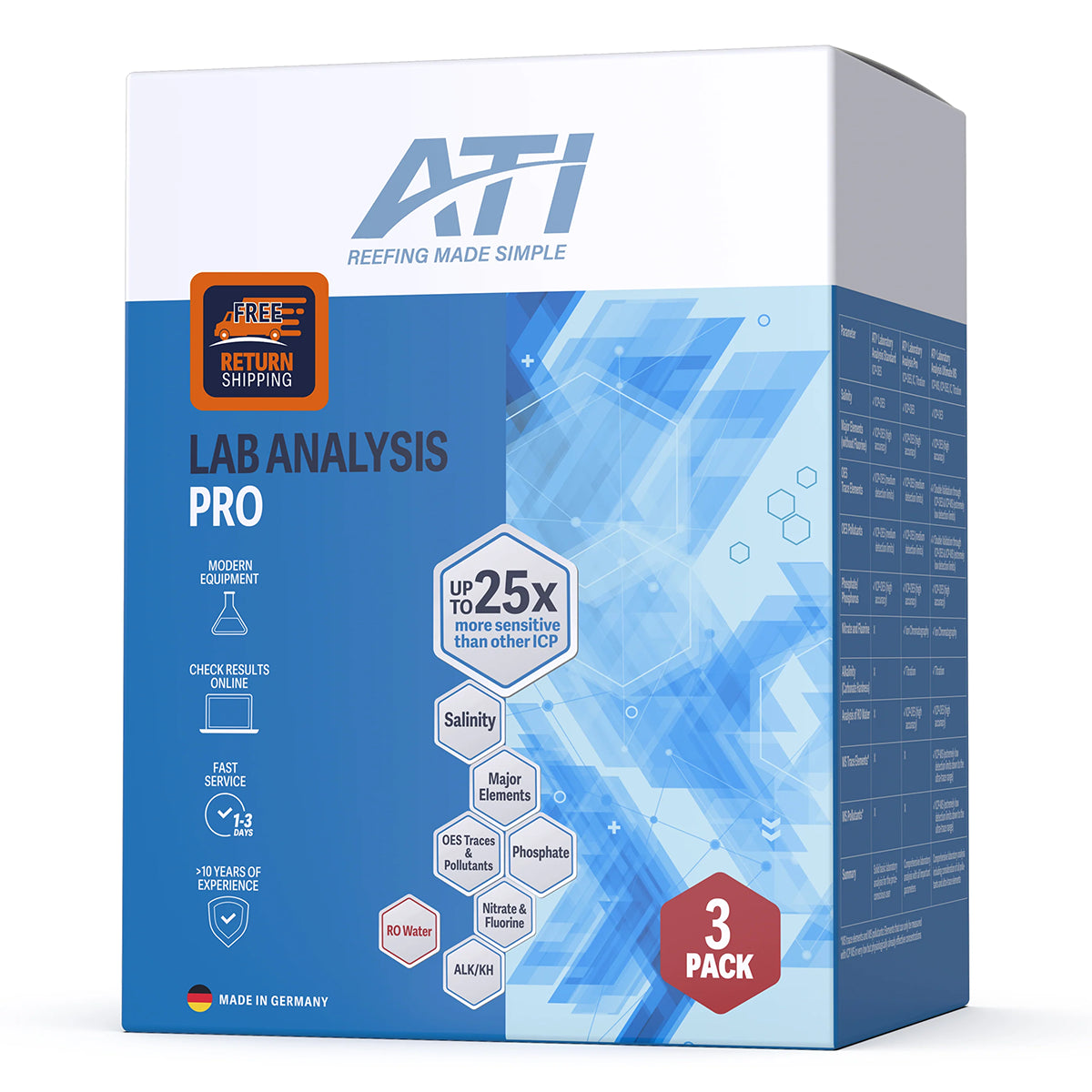 ICP-OES Pro Lab Water Analysis - 3 Pack
