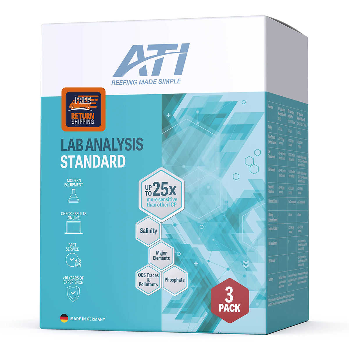 ICP-OES Standard Lab Water Analysis - 3 Pack