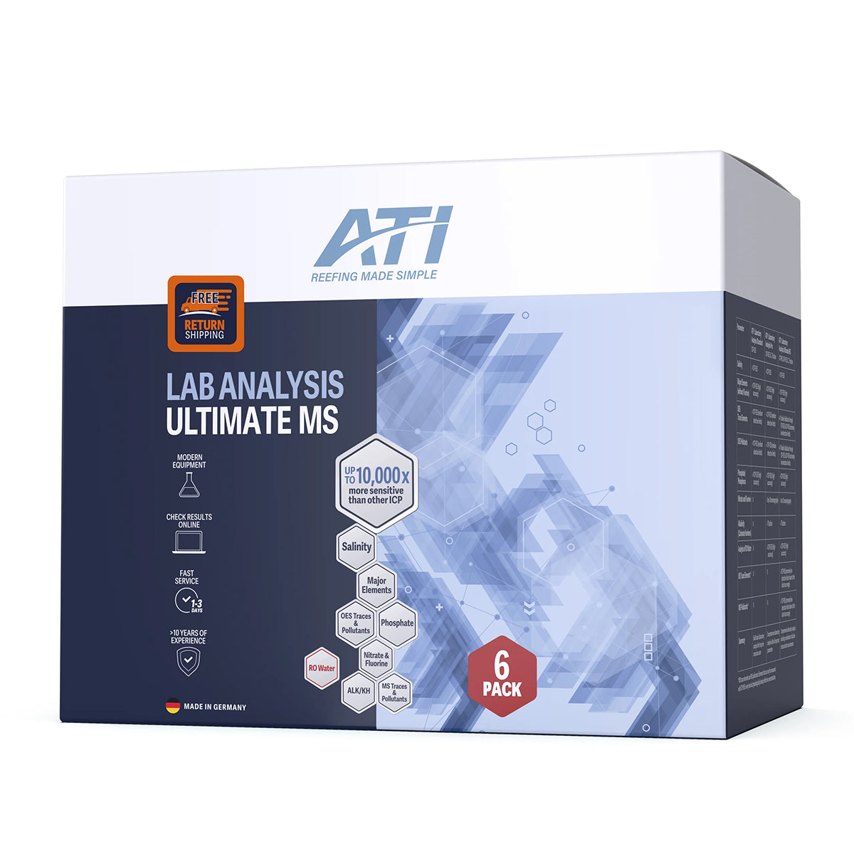 ICP-MS Ultimate Lab Water Analysis - 6 Pack