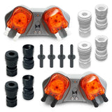 1/4" Push Connect & 3/16" Barb Apex DOS Adapter Kit - 4 Pack