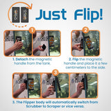 Flipper Edge Limited Edition Clownfish 2 in 1 Floating Magnetic Aquarium Algae Cleaner (MAX)