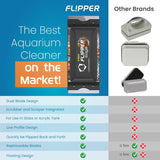 Flipper Edge Limited Edition Clownfish 2 in 1 Floating Magnetic Aquarium Algae Cleaner (MAX)