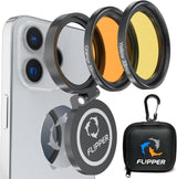 Flipper Flip-Kick Phone Filter Aquarium Reef Lens with Orange and Yellow Lenses