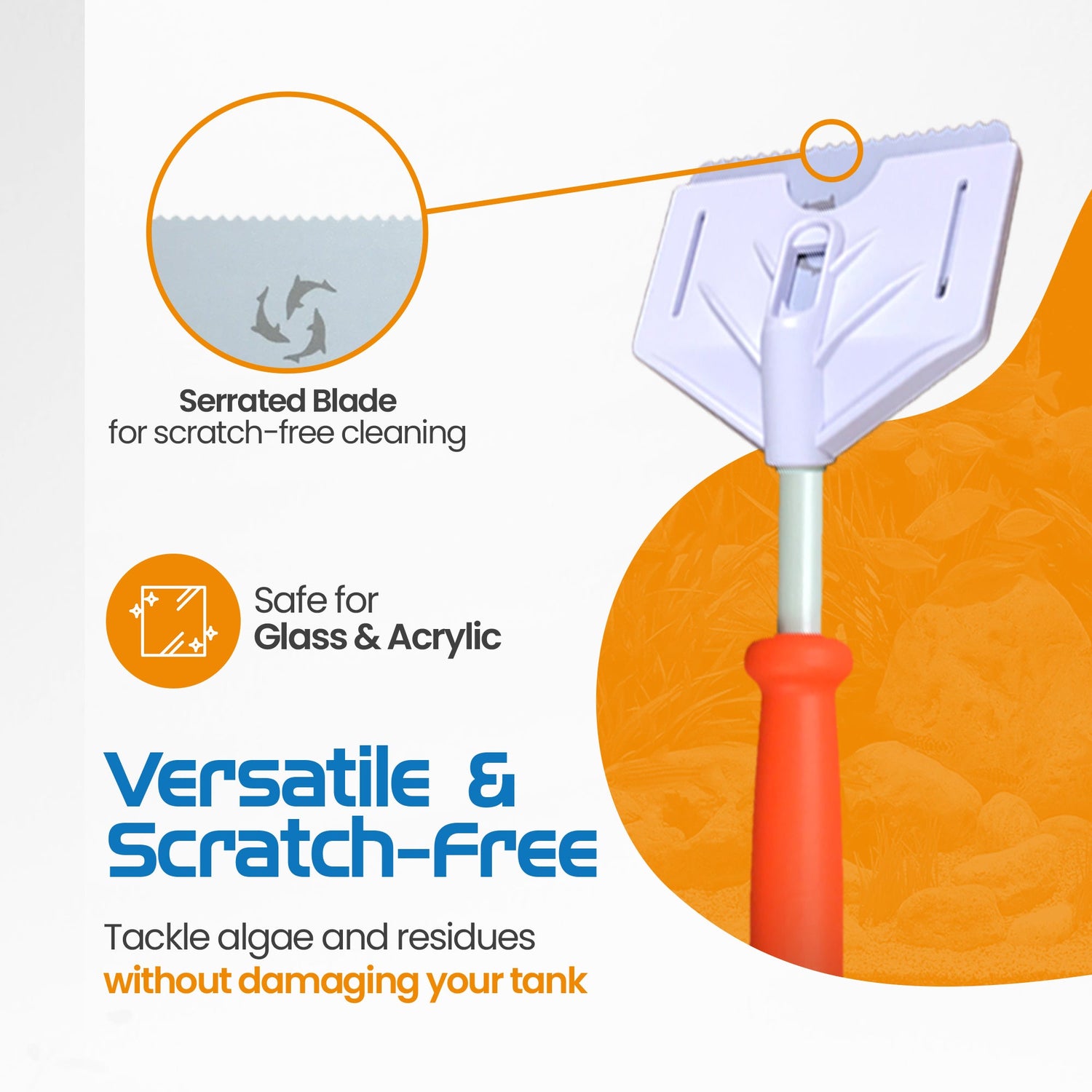 Flipper Platinum Aquarium Algae Scraper - 28"