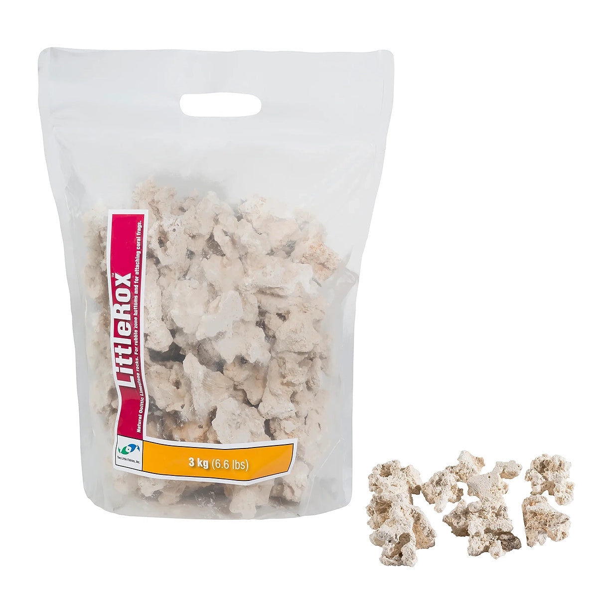 LittleRox Limestone Rubble - 6.6 Lbs