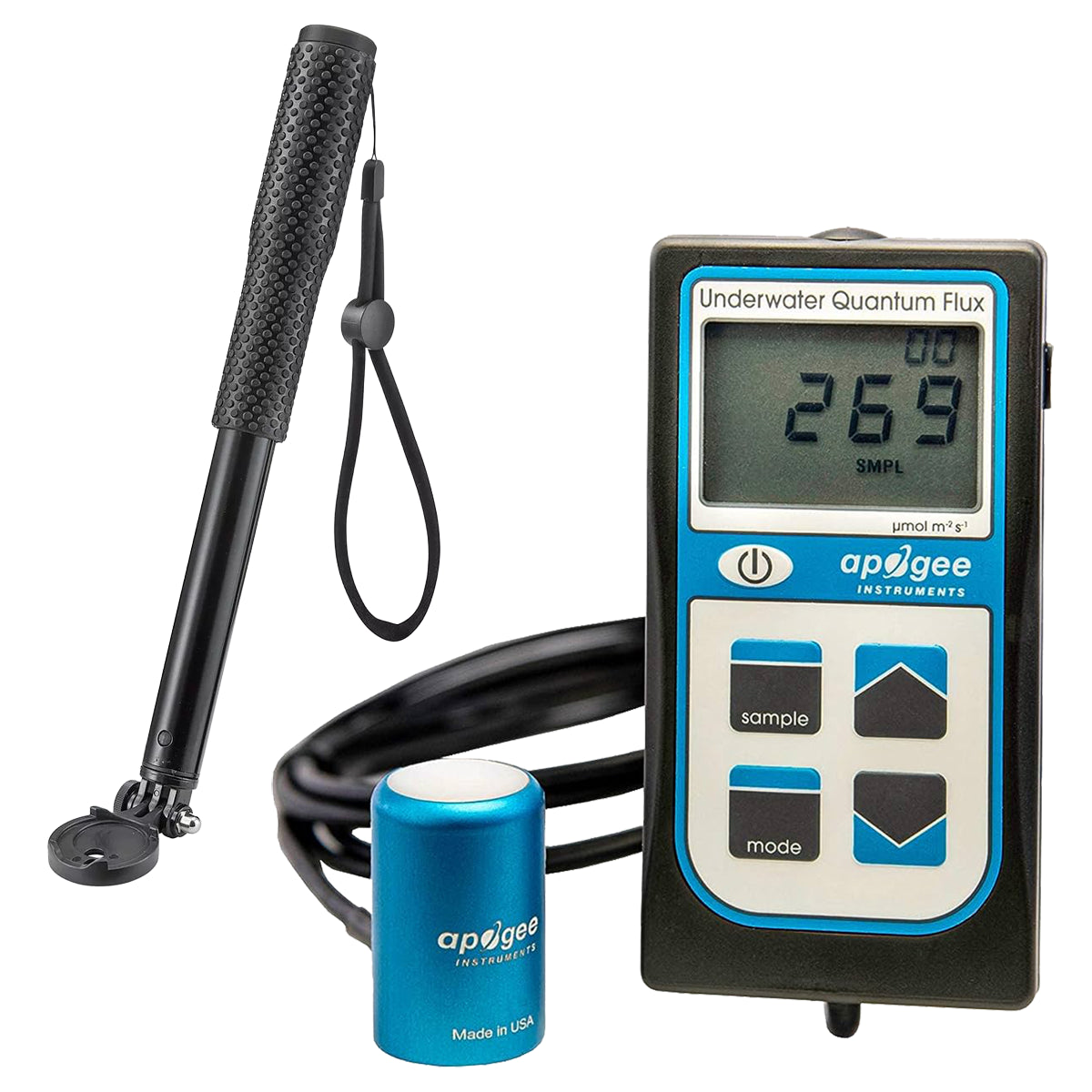 MQ-510 Full Spectrum LED PAR Meter & Telescoping Wand Bundle