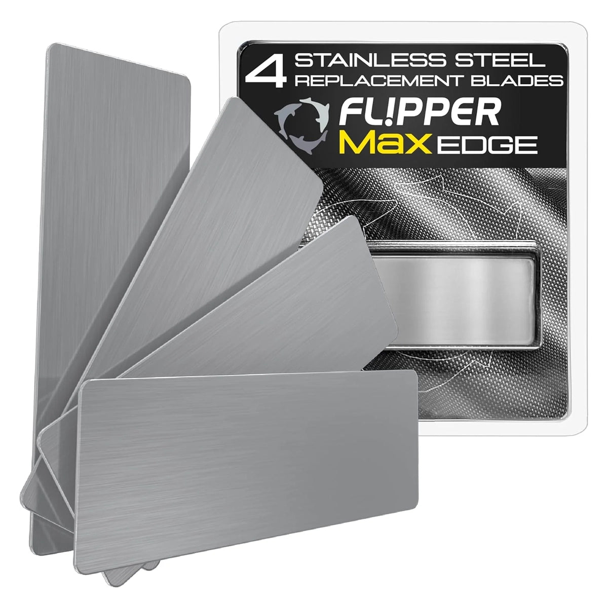 Flipper EDGE Max Stainless Steel Blades (4 Pack)