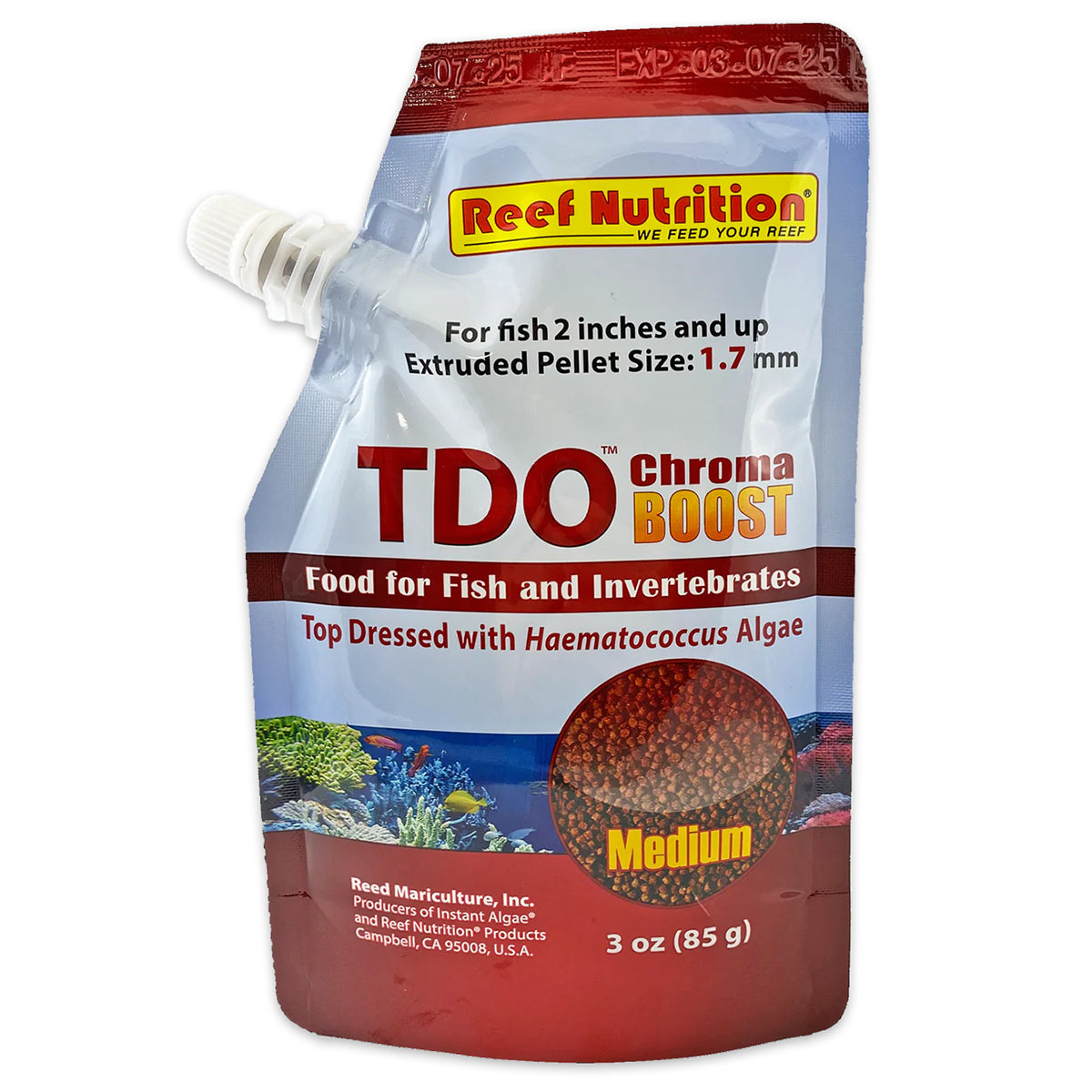 TDO-EP1 Chroma Boost Medium Fish Food 3 oz
