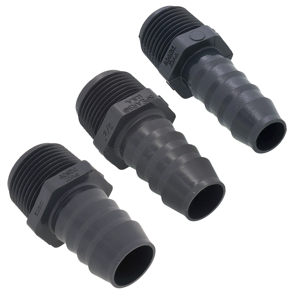 Schedule 80 Straight Barb x Male Thread – Reef Goods