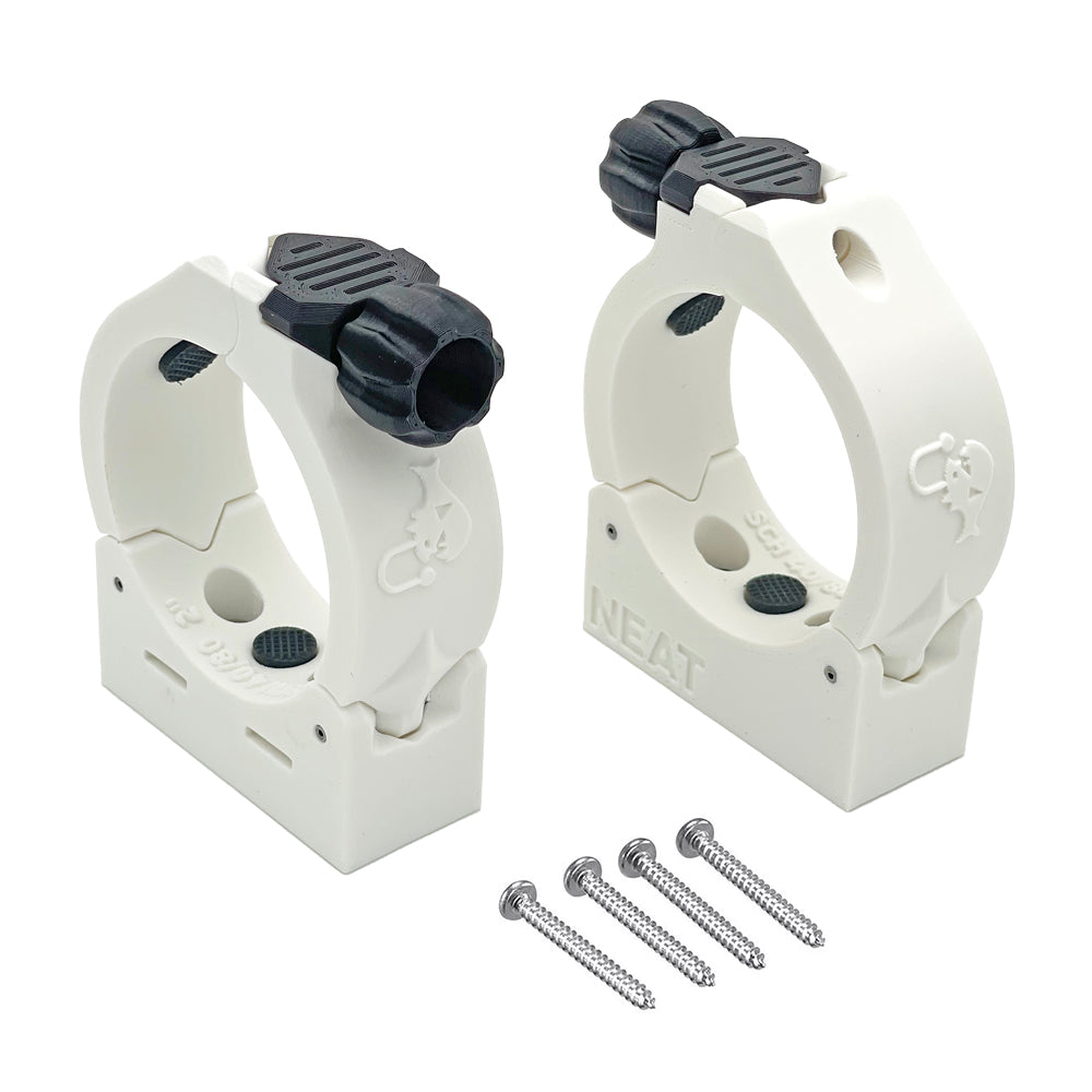 Aqua UV Quick Release Mounting Clamps - 2 Pack White