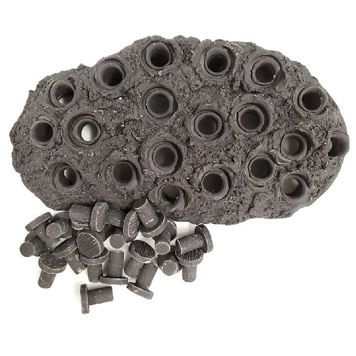 Hawaiian Black Ceramic Coral Frag Hub 20.0