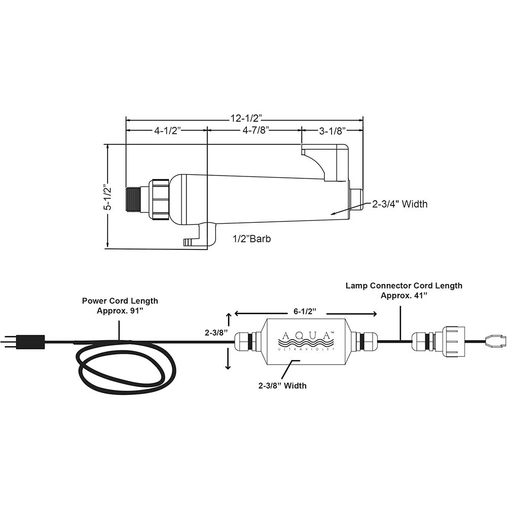 15 Watt Advantage 2000+ UV Sterilizer with Hanger Spout
