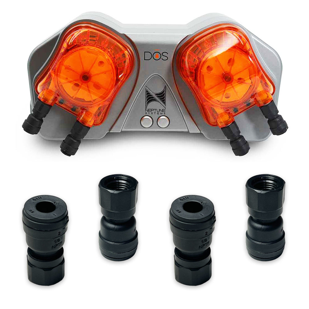 1/4" Push Connect X 1/8" Female NPTF Apex DOS Adapter - 4 Pack