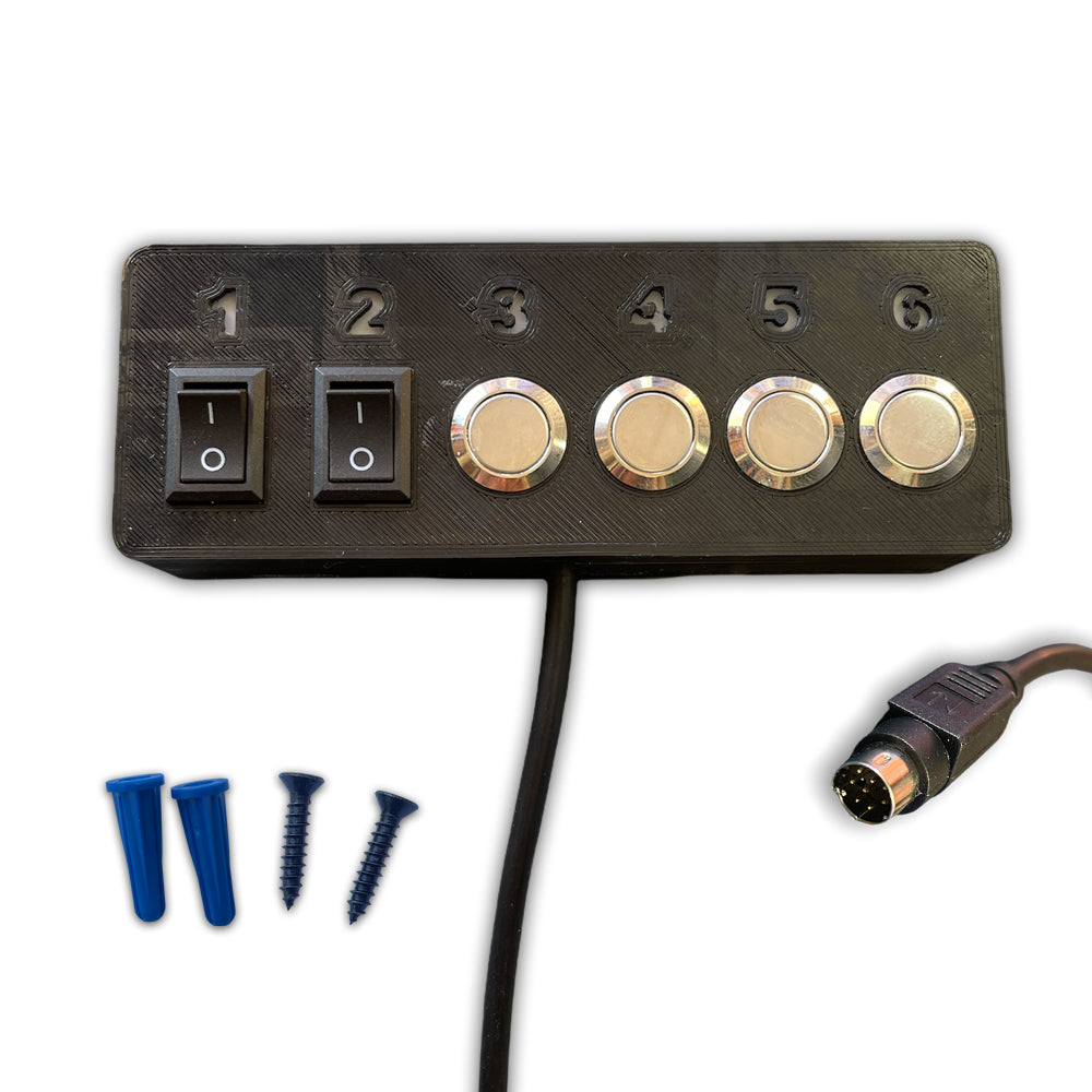 6 Way Toggle Switch & Button Box for Apex Controller