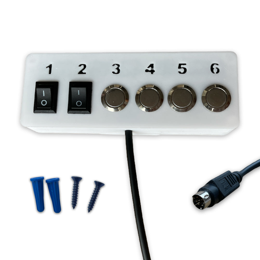 6 Way Toggle Switch & Button Box for Apex Controller