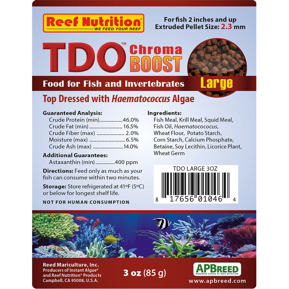 TDO-EP2 Chroma Boost Large Fish Food 3 oz