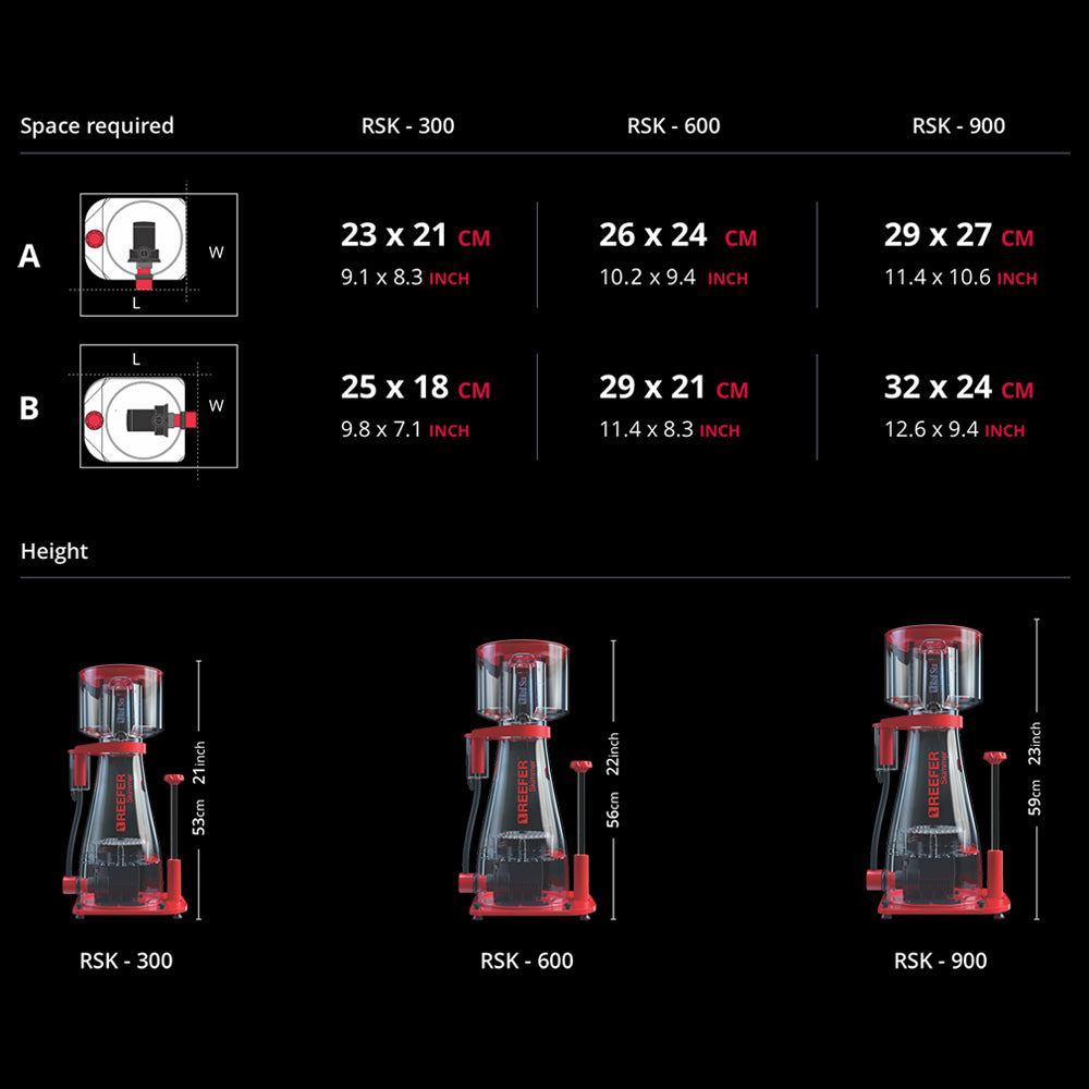 RSK 900 Reefer Internal Protein Skimmer